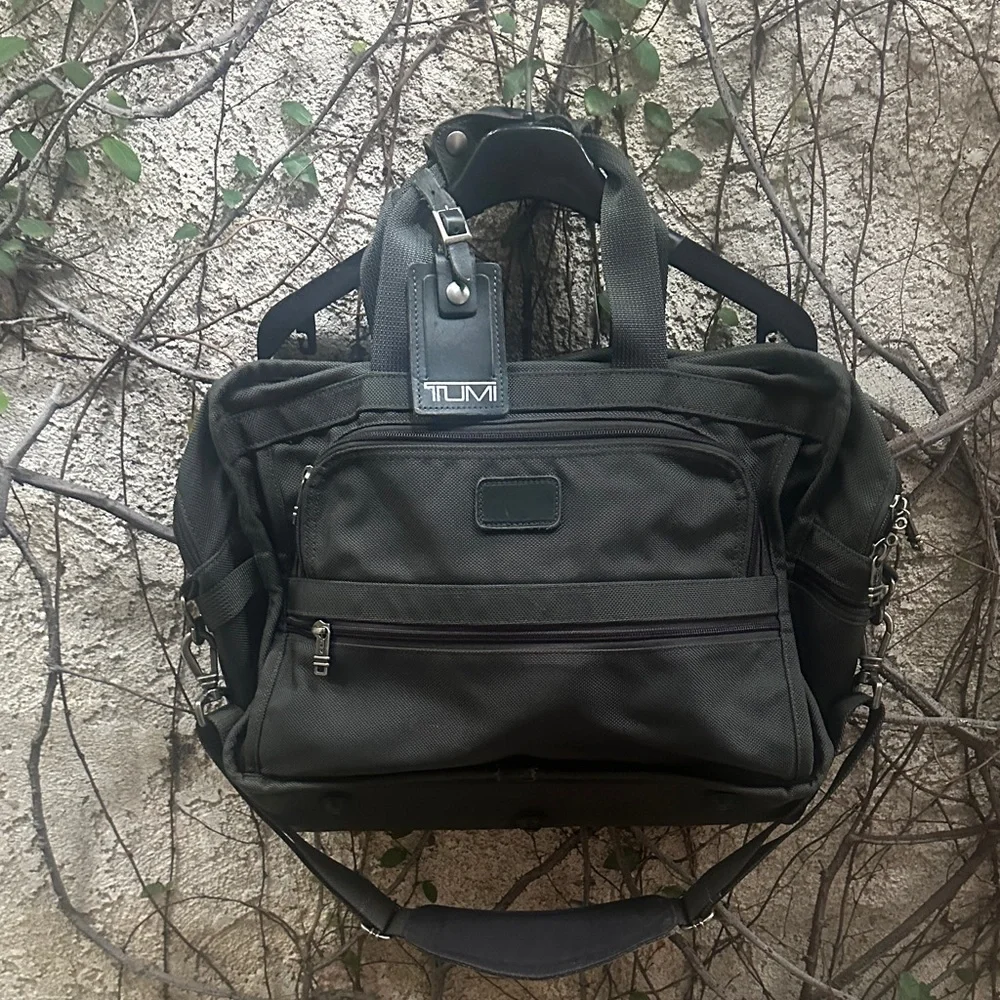 TUMI Dark Gray Men's Messenger Bag